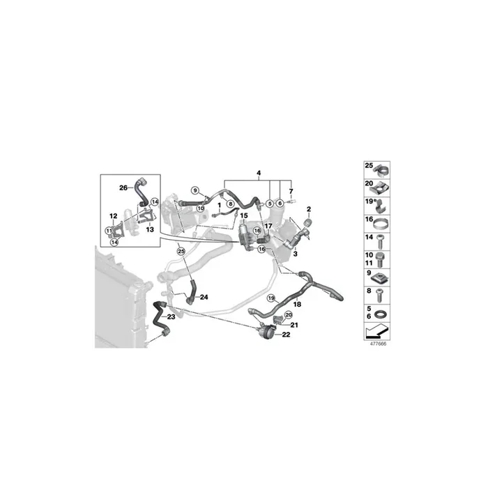 Genuine BMW 11518679885 G11 F34 G12 Auxiliary Water Pump (Inc. 420dX, 120d & X3 M)