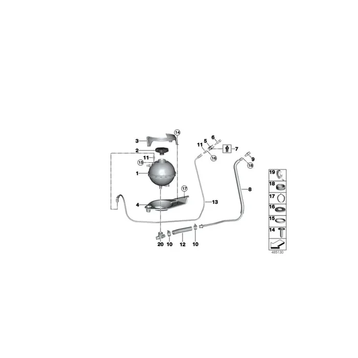 Genuine BMW 11538305989 Hose 20X3,5 (Inc. M6 GT3)