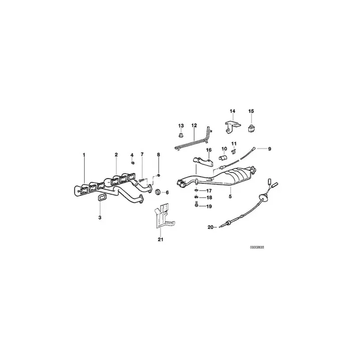 Genuine BMW 11621308366 E28 E24 Exhaust Manifold With Catalyst ZYL.1-3 (Inc. M635CSi, M5 & M6)