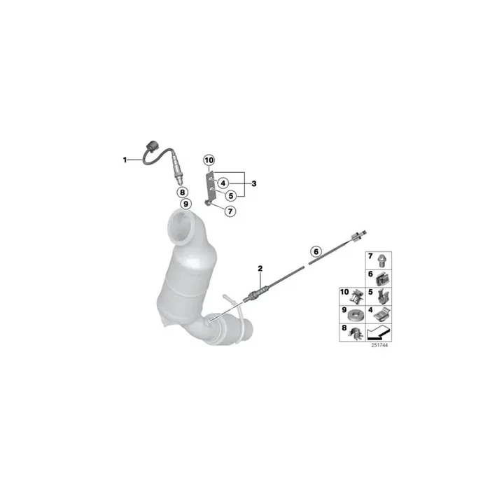 Genuine BMW 11787621125 F21 F30 Clip (Inc. 114i, 118i & 320i ed)
