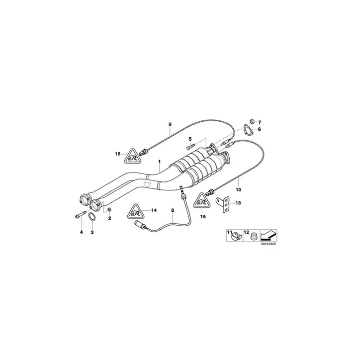 Genuine BMW 11787834704 E85 Temperature Sensor, Exhaust (Inc. Z4 M3.2)
