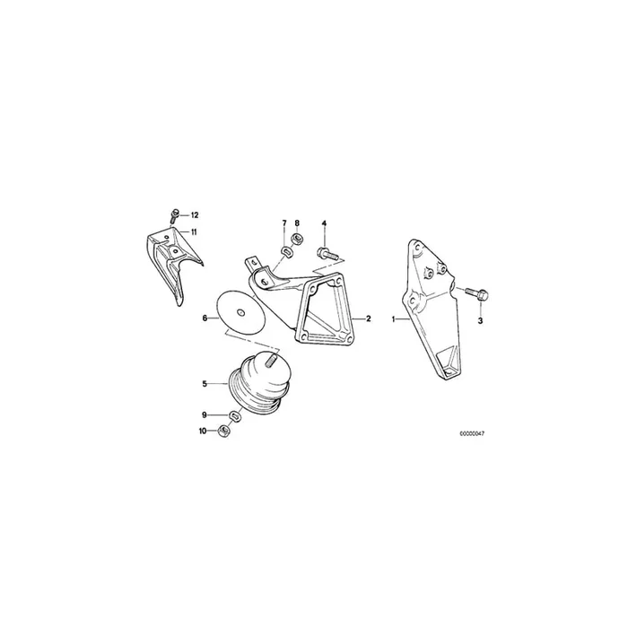 Genuine BMW 11811132777 E30 Supporting Bracket Left (Inc. 318i & 318is)