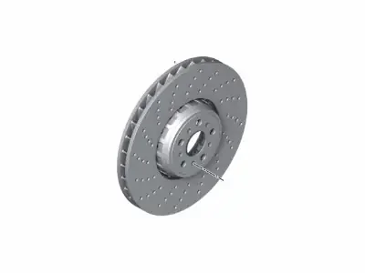 Genuine BMW 34117991105 F91 F92 F93 Carbon Ceramic Brake Disc, Left 400X38 (Inc. M5 & M8)