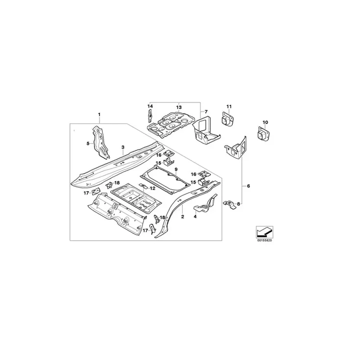 Genuine BMW 41127201973 E93 E93 Bracket, Vibration Absorber (Inc. 325i)