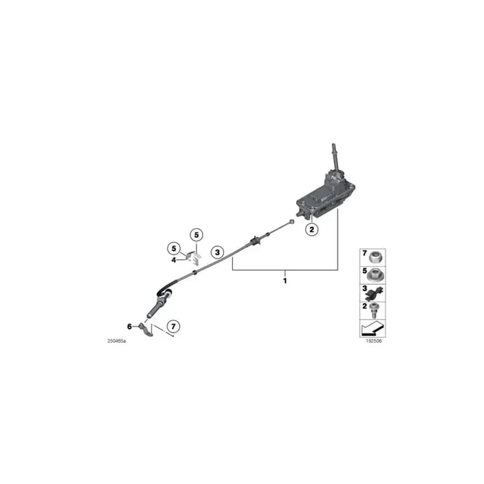 Genuine BMW 41127261700 R56 Bracket, Shift Cable (Inc. Cooper SD)