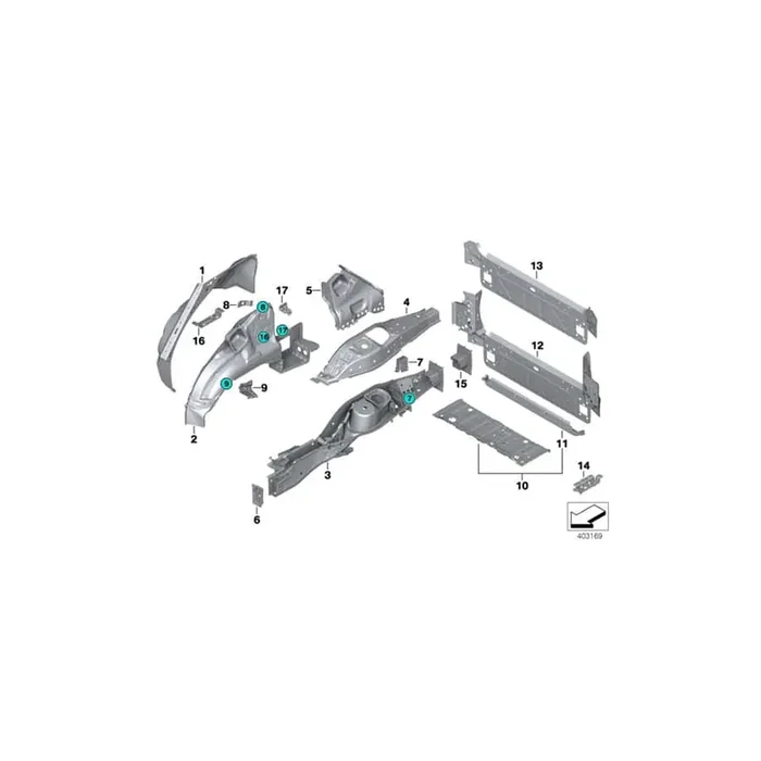Genuine BMW 41127393097 E70 F15 Bracket For Audio Control Unit (Inc. X5 3.5d)