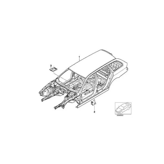 Genuine BMW 41128203909 E39 E38 Support F Front/Centre Left Transmiss. (Inc. 728i)