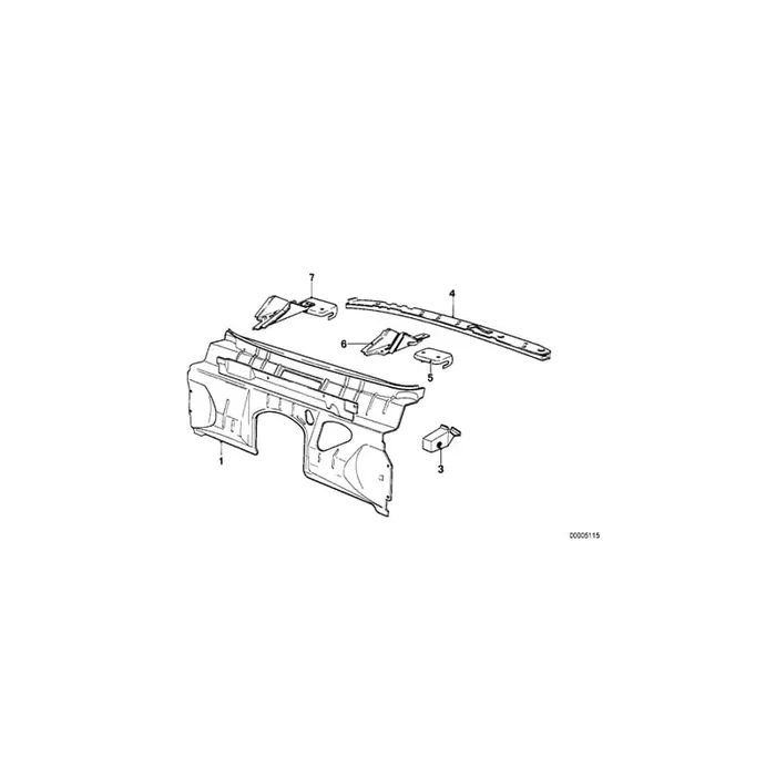 Genuine BMW 41131846608 E21 Panel Heater Right (Inc. 316)