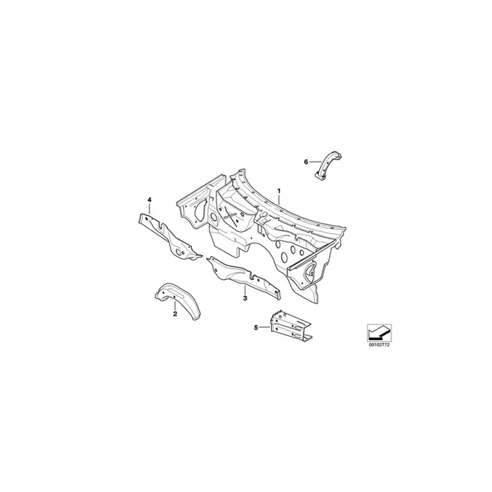 Genuine BMW 41137064707 E85 E86 Steering Column Support (Inc. Z4 2.2i)
