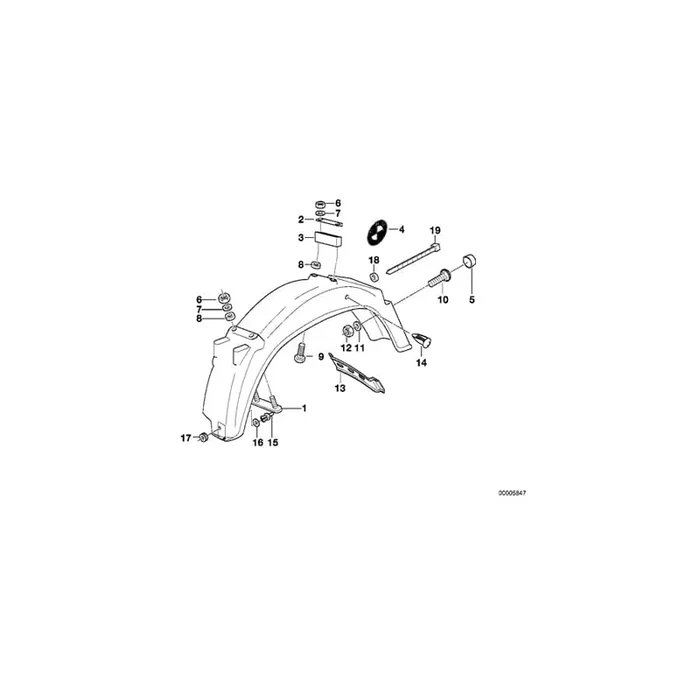 Genuine BMW 46622331615 Lower Spacer (Inc. R 80 GS)