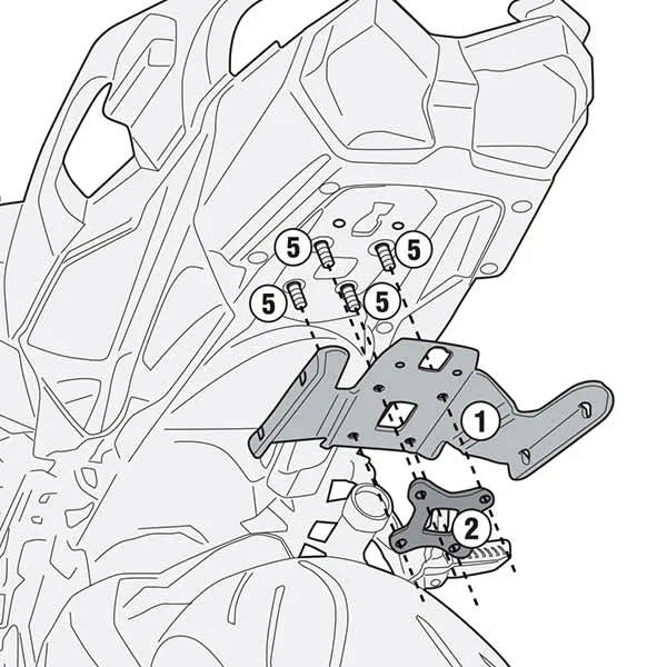Givi 4123KIT Specific Kit – Kawasaki Ninja H2 SX (18-21)