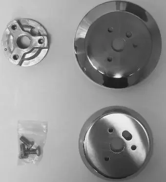 GT3 Ford Hub Polished Aluminum Finish Fits GT3 & 3-bolt wheels/horn buttons