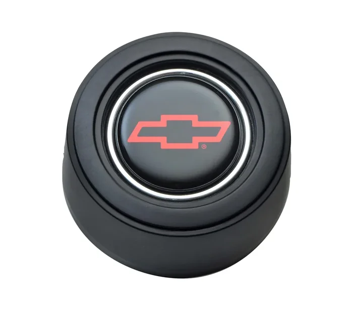 GT3 Horn Button Hi-Rise Blk Color Chevy Fits GT3 & 3-bolt wheels w/ hubs/kits