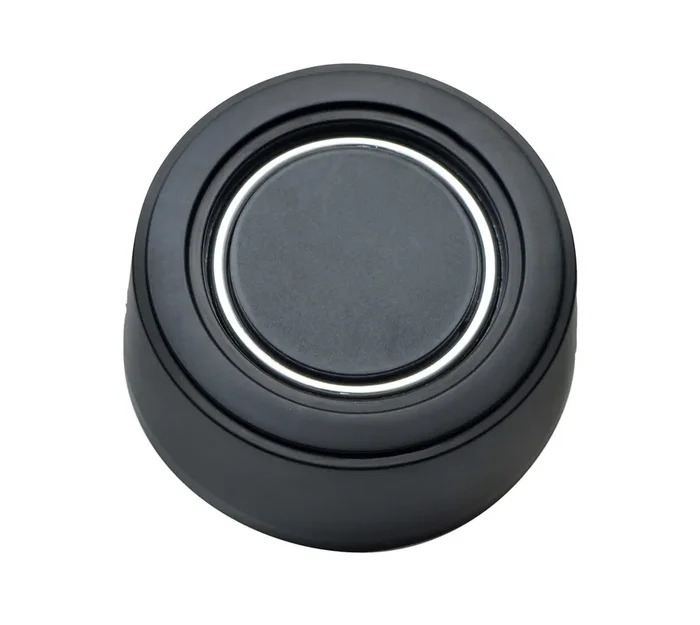GT3 Horn Button Hi-Rise Blk Plain Fits GT3 & 3-bolt wheels w/ hubs/kits