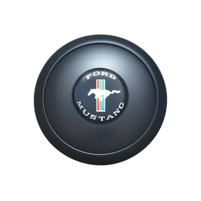 GT9 Horn Button Small Blk Color Mustang Fits GT9 & 9-bolt wheels w/ hubs/kits
