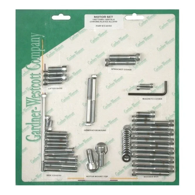 GW MOTOR SCREW SET CHR. ALLEN 57-69 XLH