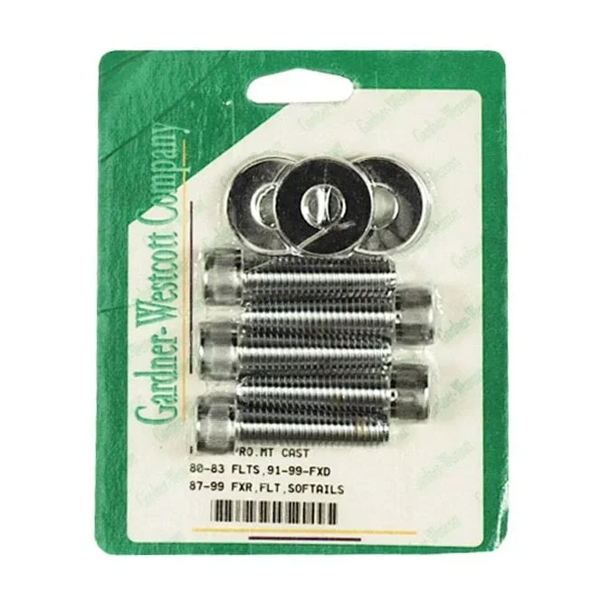 GW rear belt pulley mount kit Allen chrome 87-99B.T.; 80-83FLT; 04-21 XL with cast wheel