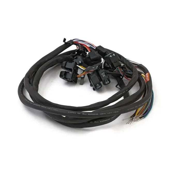 Handlebar Switch & Wiring Kit. Radio/Cruise. Black
