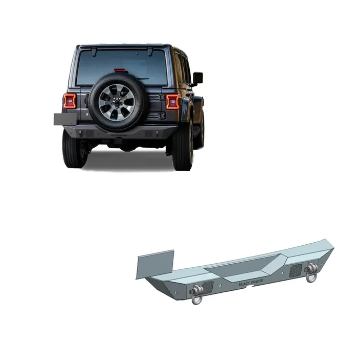 Heavy Duty Rear Bumper 18-24 Jeep Wrangler