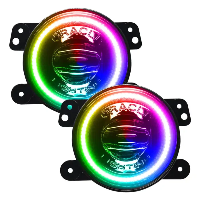 High Performance 20W LED Fog Lights 07-18 Jeep Wrangler JK, 18-21 JL