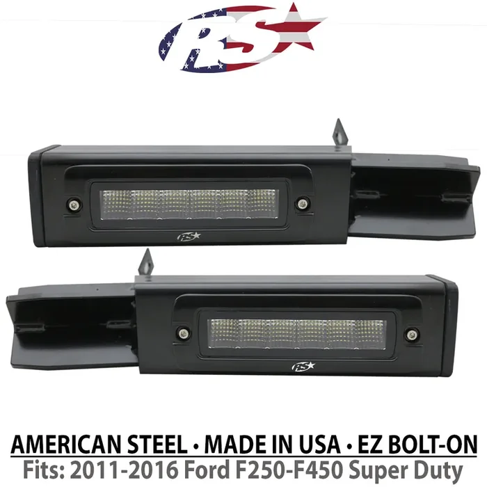 Hitch Bar w/LED Flood Light Kit 05-20 Ford F250 F350 F450 F550 Super Duty