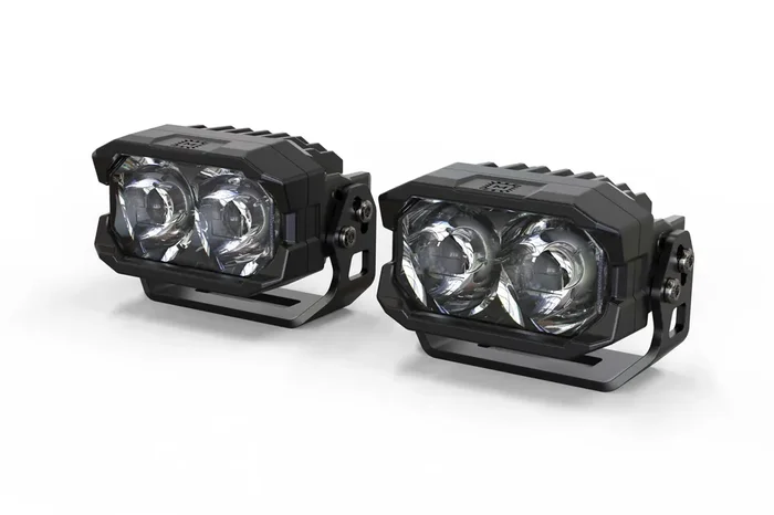 HXB LED Pod 2Banger,Spot,Yellow,Pair
