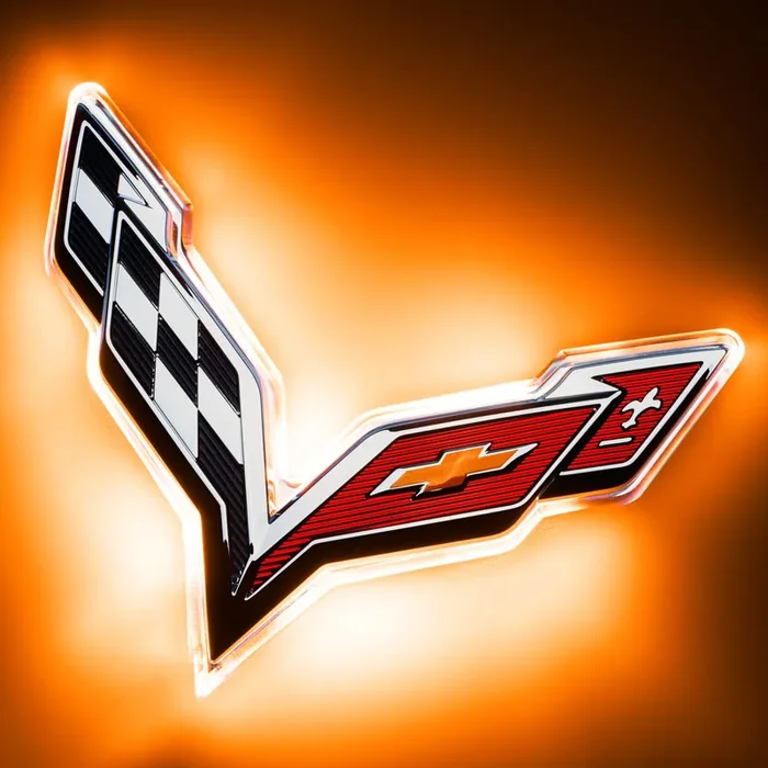 Illuminated LED Rear Emblem 15-19 Chevy Corvette C7