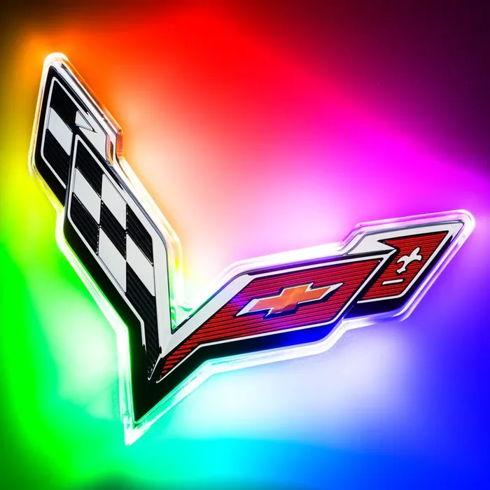Illuminated LED Rear Emblem 15-19 Chevy Corvette C7