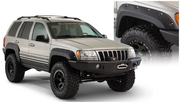 Jeep Cutout Style Front Fender Flares 99-04 Jeep Grand Cherokee