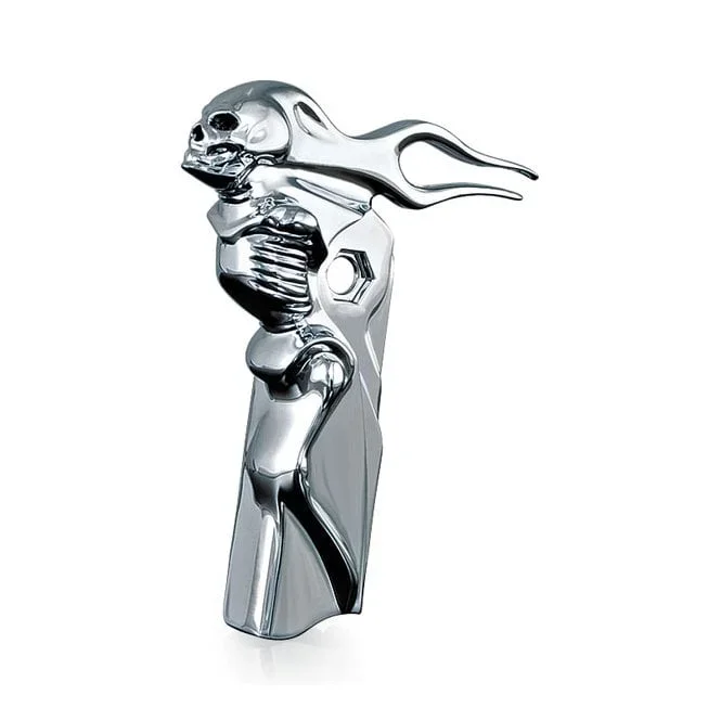 Kuryakyn front shifter arm accent. Zombie. Chrome 82-16 FLT/Touring; 09-17 Trikes