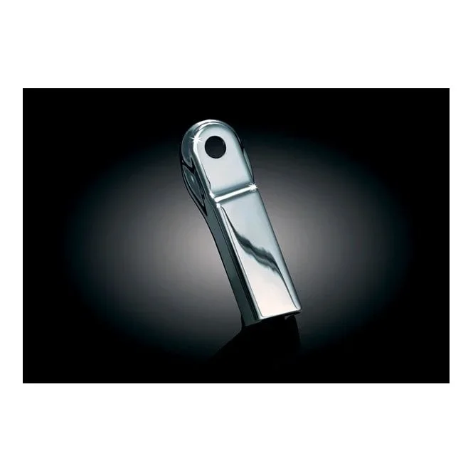 Kuryakyn transmission arm shift cover. Chrome 01-17 Softail, Dyna; 01-16 FLT/Touring; 09-16 Trikes