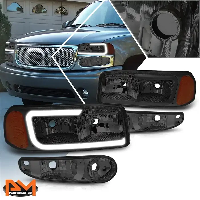 LED DRL Headlights 00-06 GMC Yukon, 02-06 Sierra 1500