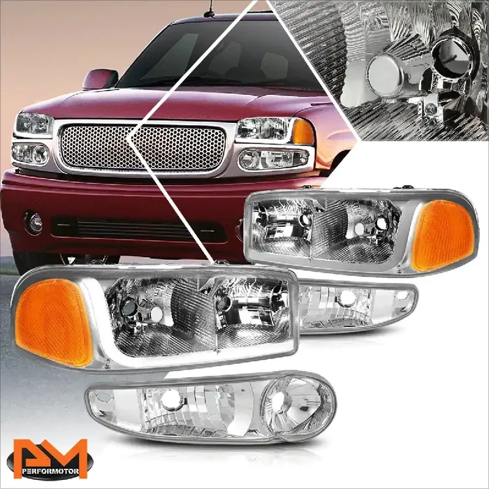 LED DRL Headlights 00-06 GMC Yukon, Yukon XL 1500, 02-06 Sierra 1500