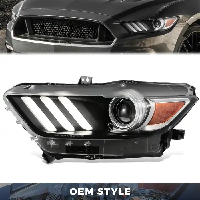 LED DRL Projector Headlight (Left) 15-17 Ford Mustang, 18-20 Shelby