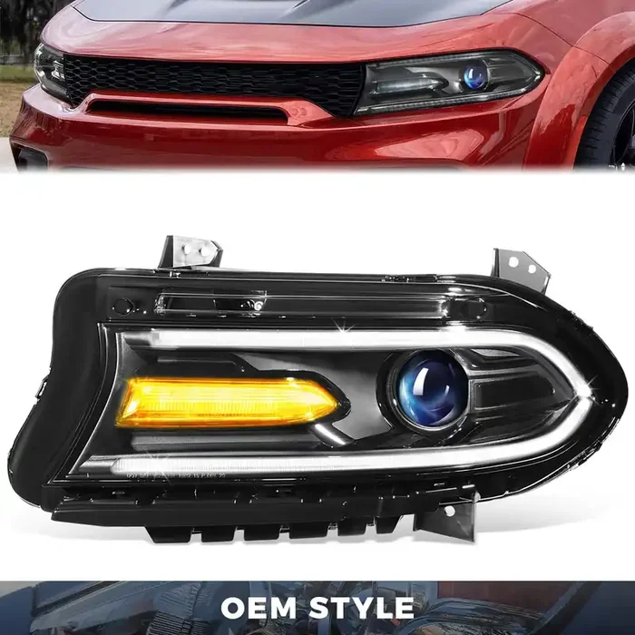 LED DRL Projector Headlight (Left) 15-22 Dodge Charger