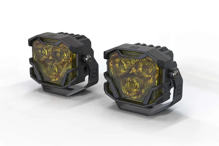 LED Pods 4Banger,Combo,Yellow,Set