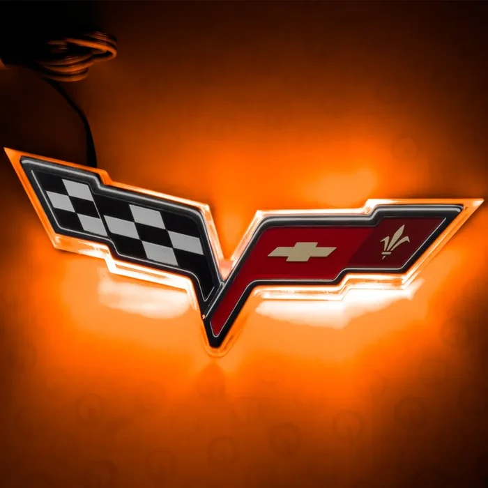 LED Rear Illuminated Emblem 05-13 Chevy Corvette C6