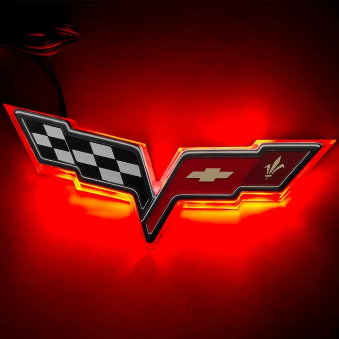 LED Rear Illuminated Emblem Dual Intensity 05-13 Chevy Corvette C6