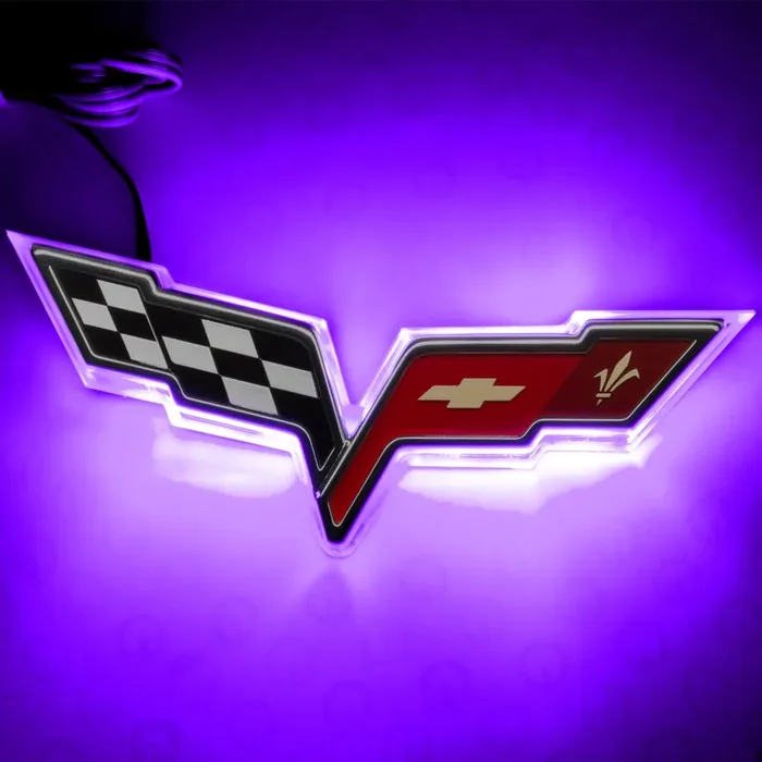 LED Rear Illuminated Emblem Dual Intensity 05-13 Chevy Corvette C6