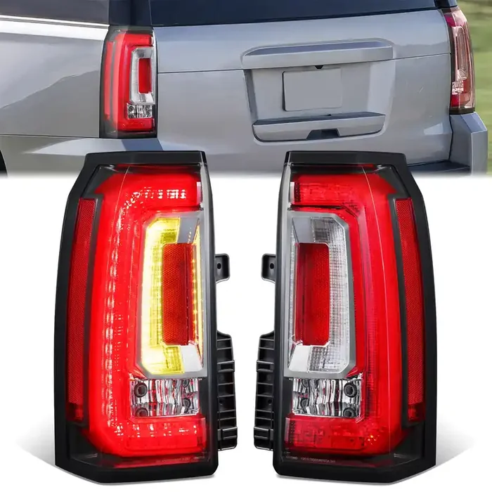 LED Tail Lights (Chrome) 15-20 GMC Yukon XL