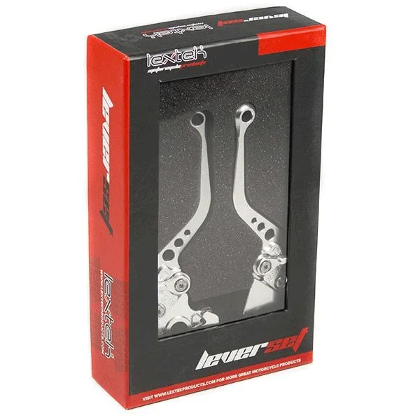 Lextek CNC Brake & Clutch Lever Set F-11 / A-90 Short Silver