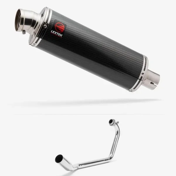 Lextek Stainless Steel OP8C Matt Exhaust System 350mm