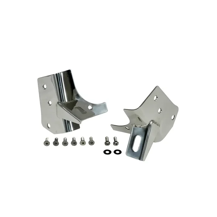 Light Mounting Brackets, Windshield, Stainless Steel 97-06 TJ