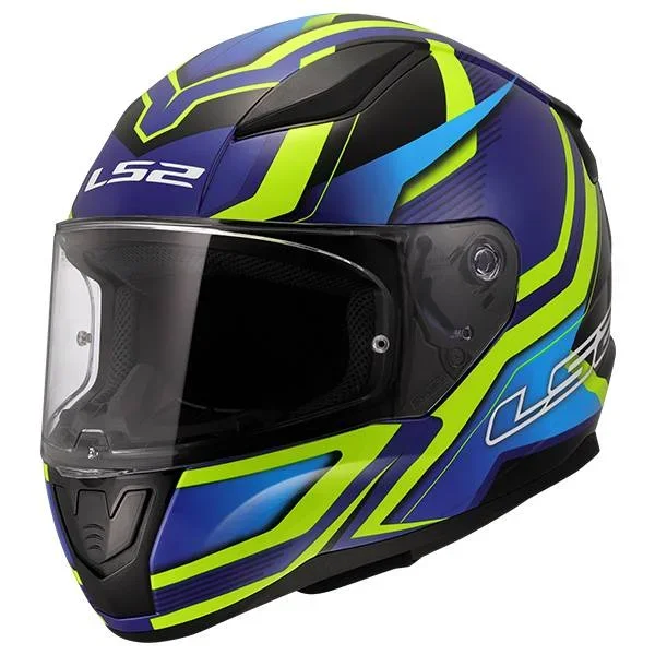 LS2 Rapid II – Flitz Hi-Vis Yellow / Blue