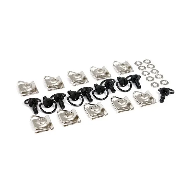M6 Quick-lock fastener set black