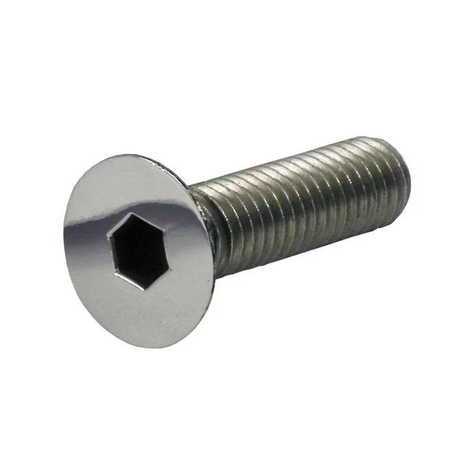 M8 X 30MM FLATHEAD ALLEN BOLT POL. SS