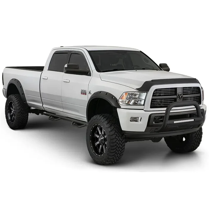 Max Coverage Pocket/Rivet Style Fender Flare Set 14-18 Silverado 1500, 15-19 2500 HD/3500 HD