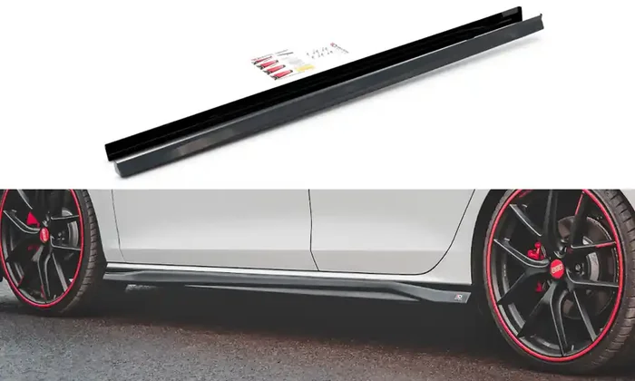 Maxton Design Volkswagen Golf GTI / Clubsport / R-Line MK8 Side Skirts Diffusers V.3