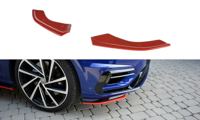 Maxton Design Volkswagen Golf R / R-Line MK7.5 Front Splitter V.8