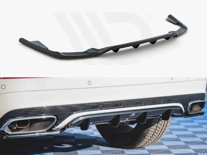 Maxton Design Volvo Xc60 MK2 R-design Central Rear Splitter (vertical Bars)